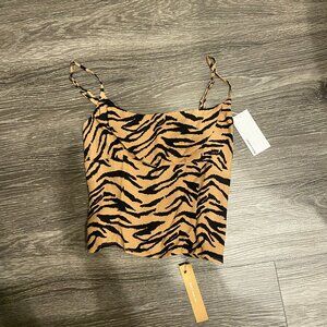 NWT Reformation animal tiger stripe print tank - Grace Top - XS / 2